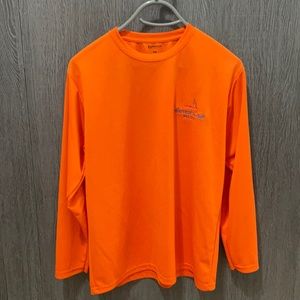 Orange SPF Fishing Shirt - Harvest Caye Belize